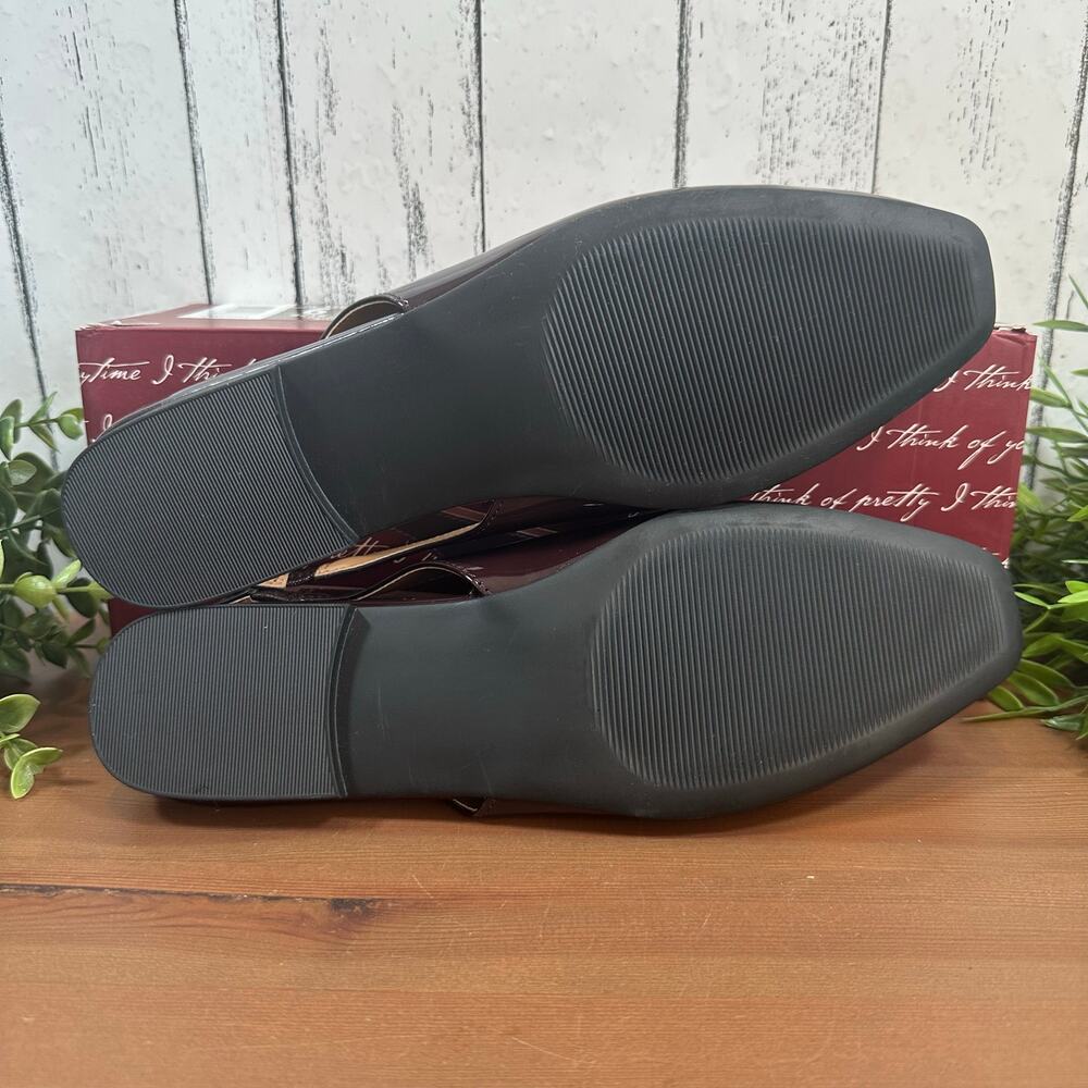Kensie Brown Patent Leather Flats - Picture 7 of 7